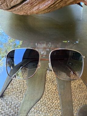 Victoria Beckham Square Sunglasses VB202S 701 Gold 59mm